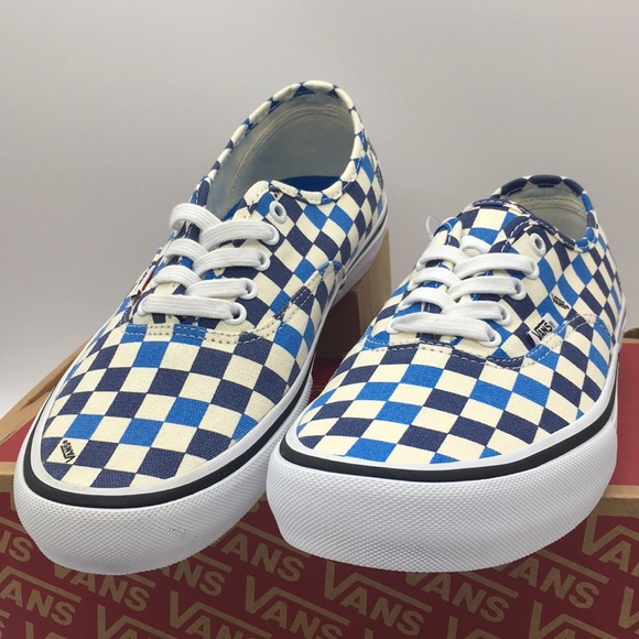 Vans Authentic Pro Checkerboard Classic White/blue - Picture 5 of 8